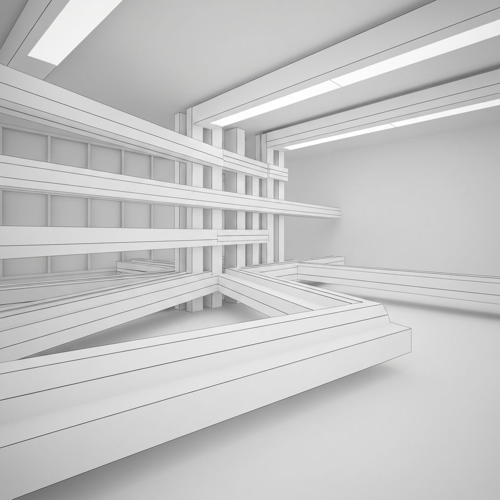 Minimalist architectural interior